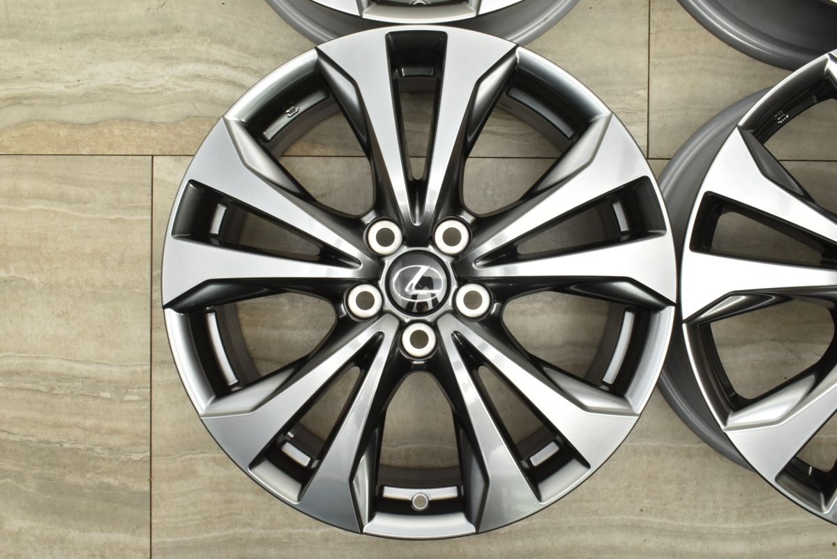 新車外し品】レクサス UX Fスポーツ 純正 18in 7J +45 PCD114.3