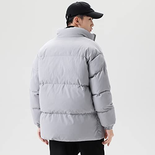 31：グレー_3XL [Poperdision] アウター メンズ 冬服 中綿入り ダウン