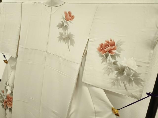 平和屋着物▽訪問着 手描き 牡丹 正絹 逸品 DAAU9244fe - メルカリ