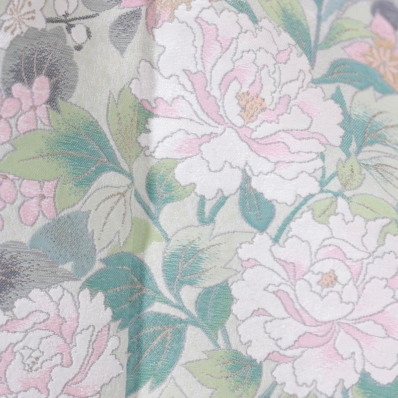 着物　色留袖　君島一郎　グレー　五瓜ニ桔梗　百花繚乱　刺繍　/B08 メルカリ