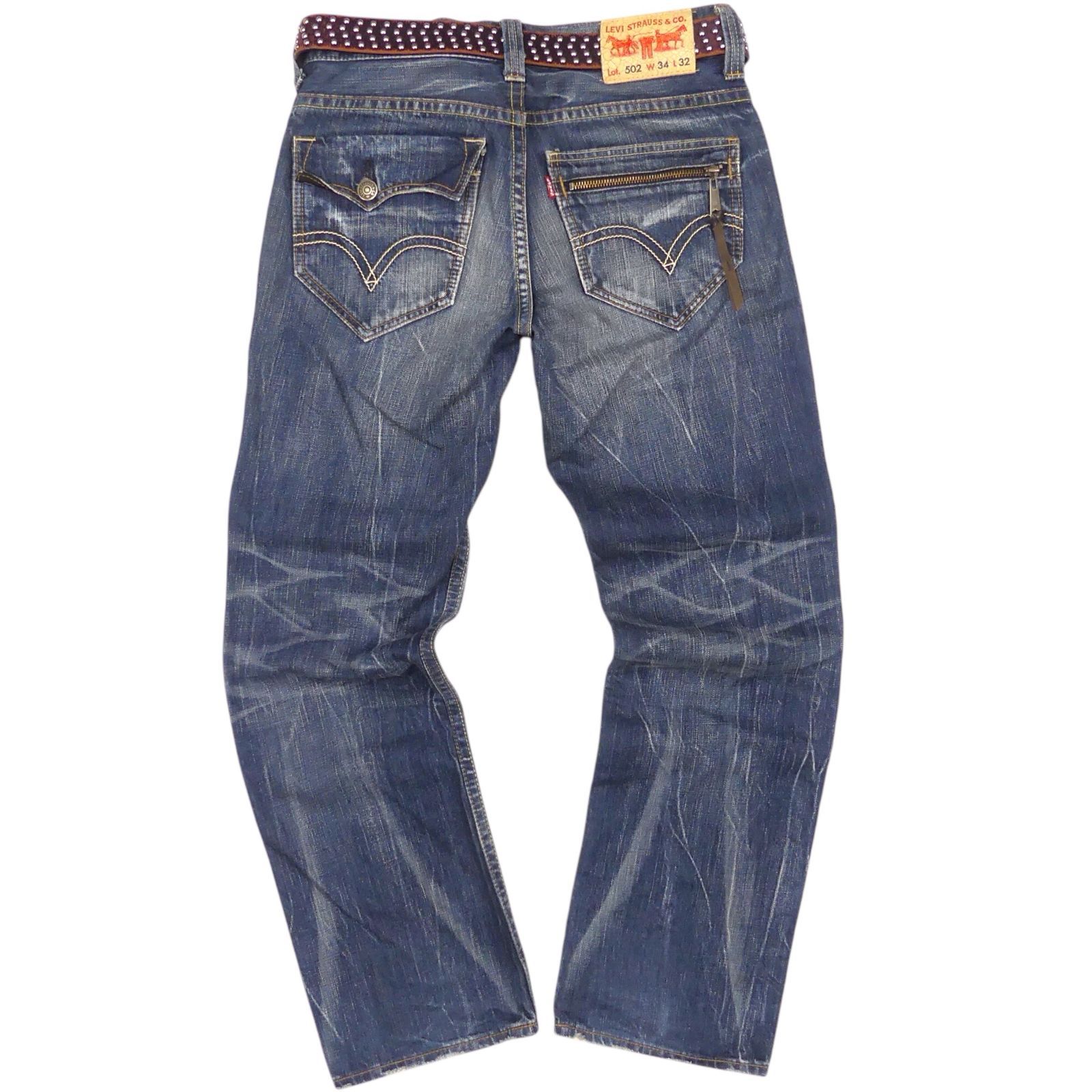 Levi's リーバイス 502 ジップポケット デニムパンツ W34 L32