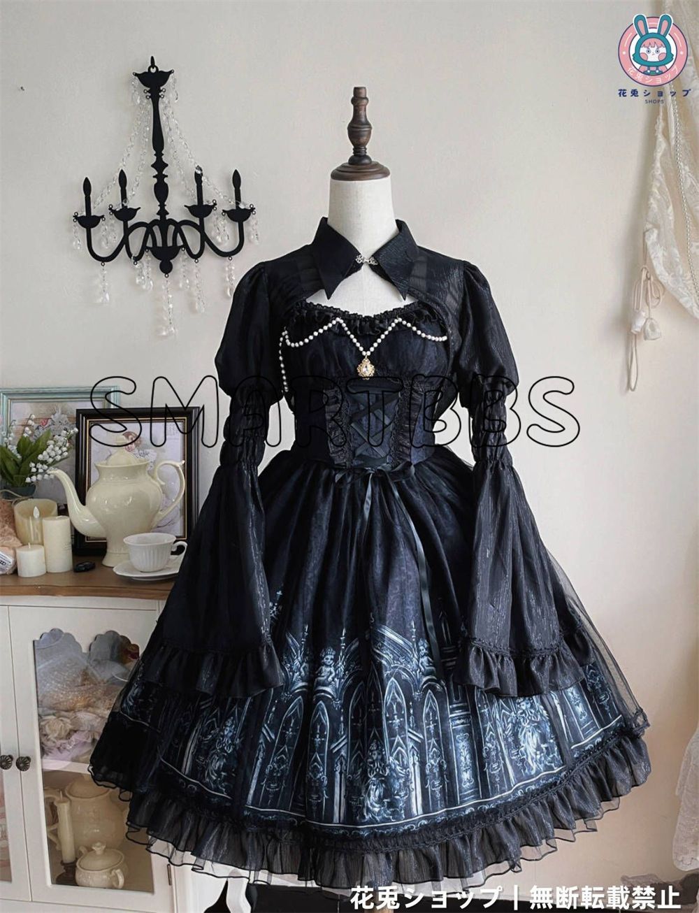 オリジナル ゴシック 暗黒系 吸血鬼 レース JSK ワンピース　L182＃ 新作 オリジナルデザイン 暗黒ゴシック風 Lolitaワンピース jsk
