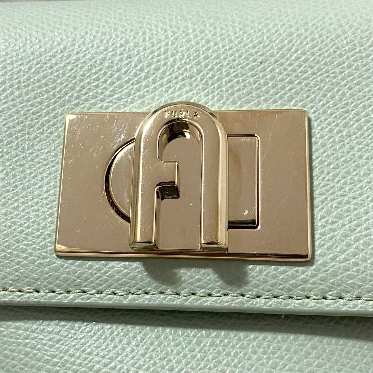 FURLA】1927 トップハンドル ミニ 2Way バッグ レザー グリーン/緑 