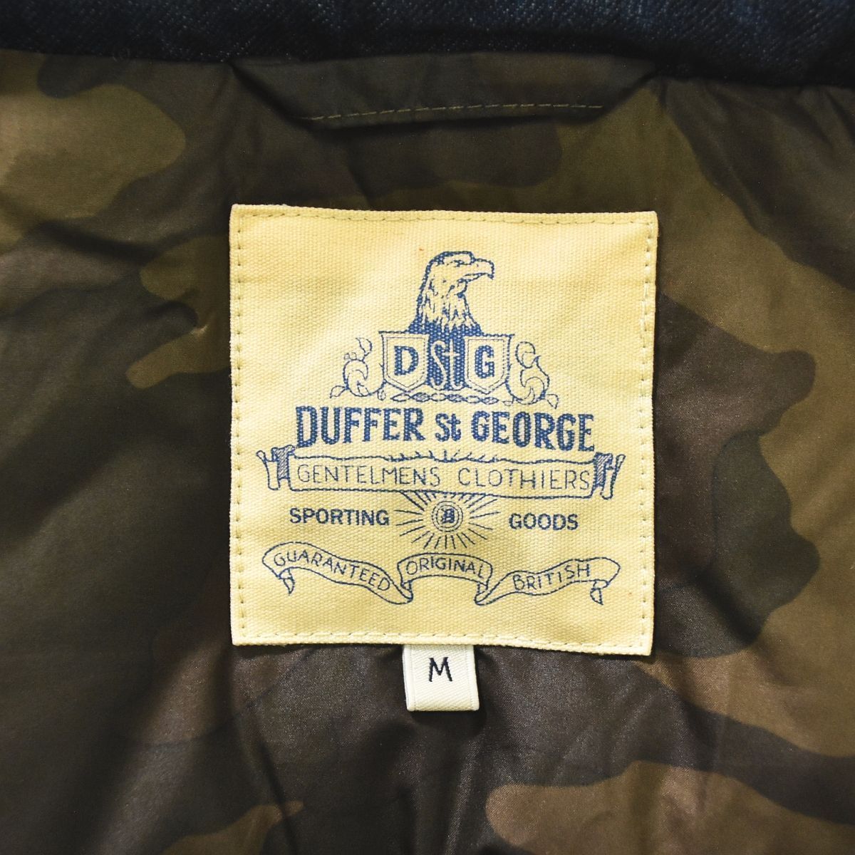 ダファー オブ セントジョージ THE DUFFER St. GEORGE 裏迷彩柄 デニム