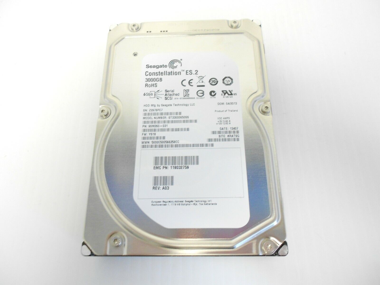 Seagate 3TB 7.2K SAS 3.5