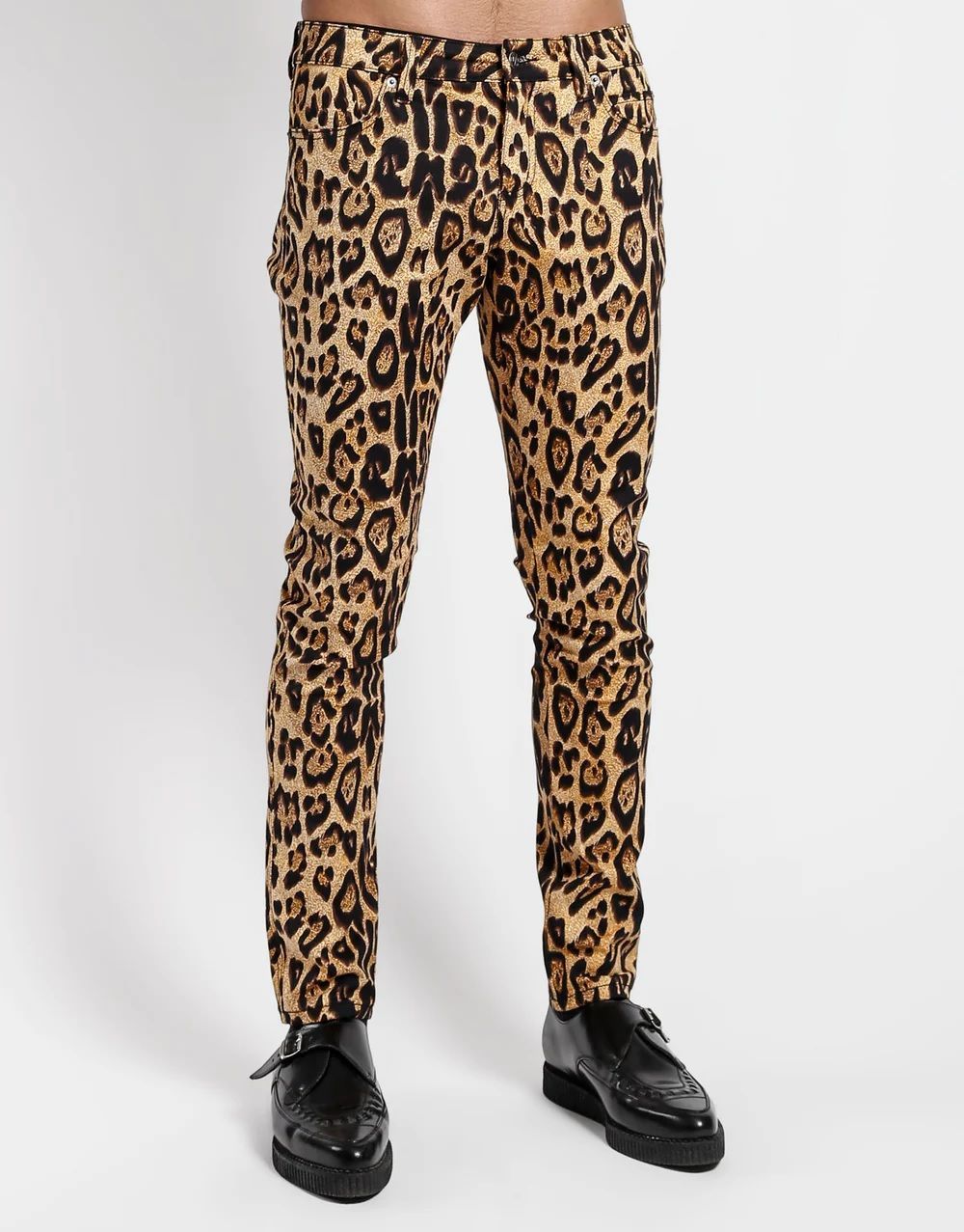 日本正規取扱店★TRIPP NYC（トリップニューヨークシティ）＊LEOPARD ROCKER JEAN【IS7374P-036】＊ヒョウ柄パンツ＊レオパードスリムパンツ＊ロック＊パンク[7616012615880]