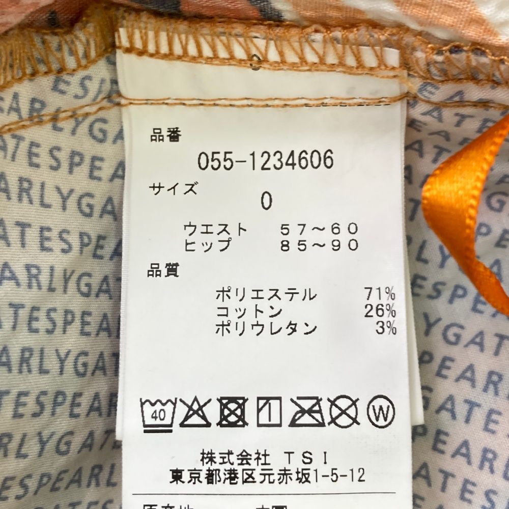 サイズ：0 PEARLY GATES パーリーゲイツ ;055-1234606 スカート シア
