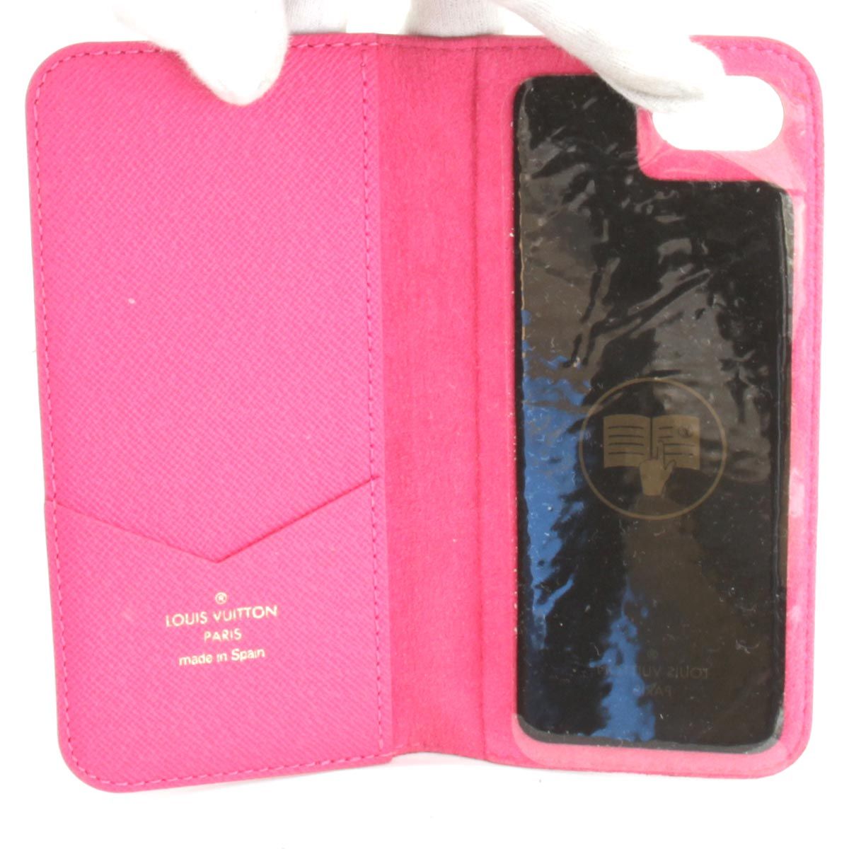 極美品☆.* iPhone SE／iPhone7&8／ルイヴィトン ／フォリオ ルイ ヴィトン モノグラム フォリオ iPhoneケース iPhone7/8用 M61906