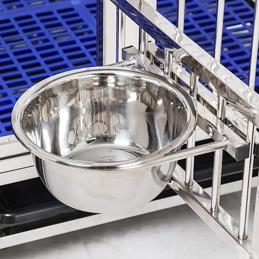 あらゆる種類のペットの犬と猫に適したステンレス製の犬用ケージ 大型犬と犬用ケージ-125-110