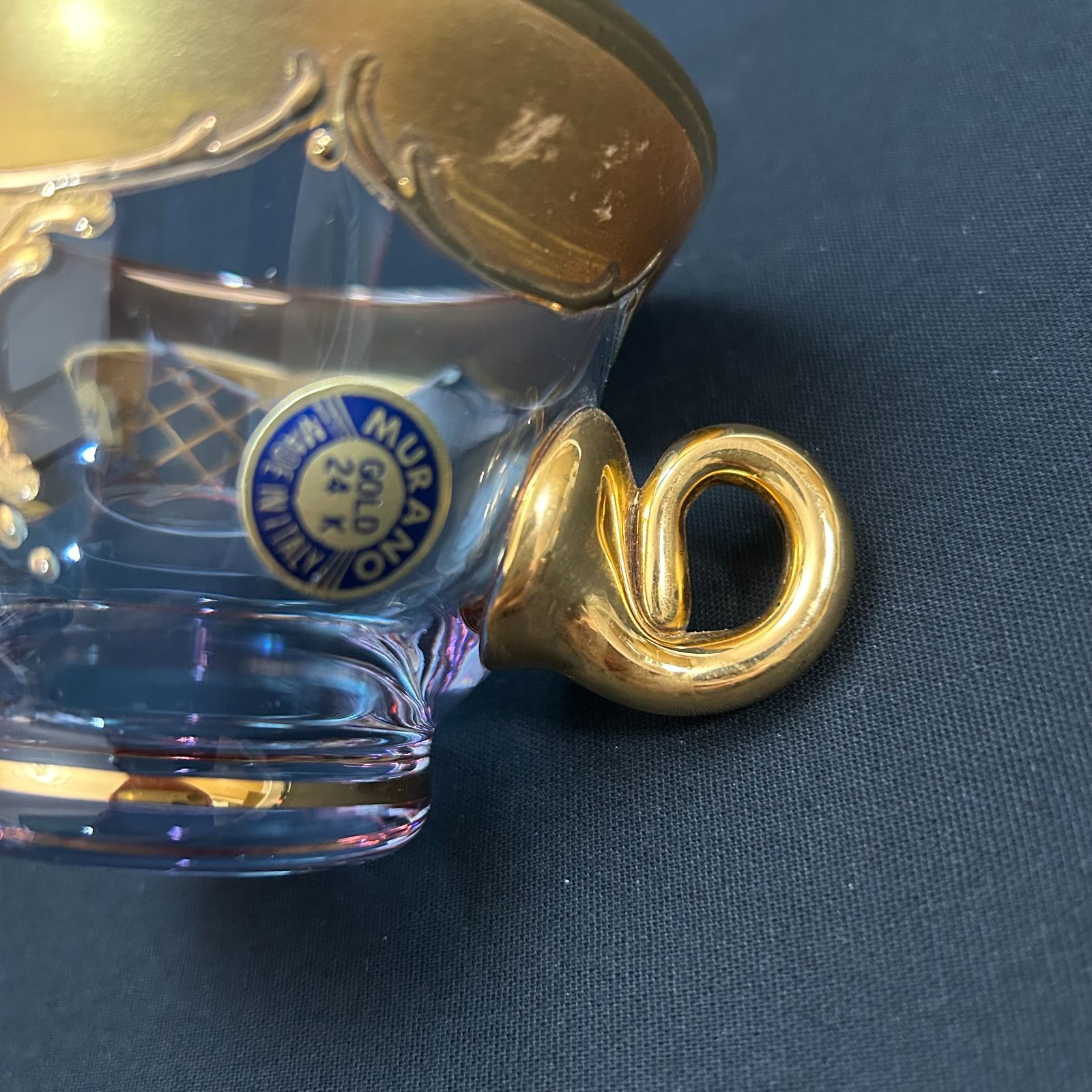 crystal t Murano クリスタルムラノ ティーカップ イタリア製