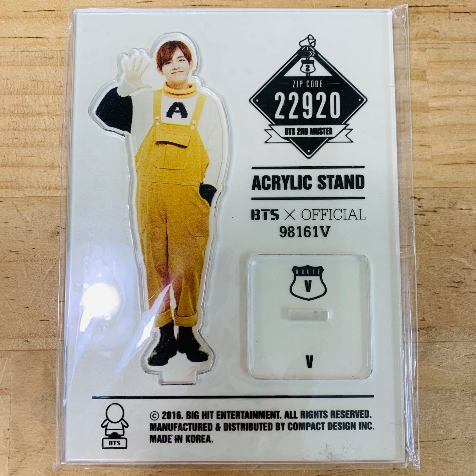 ☆T34653-20 BTS V テヒョン BTS 2ND MUSTER ZIP CODE：22920 アクリル 