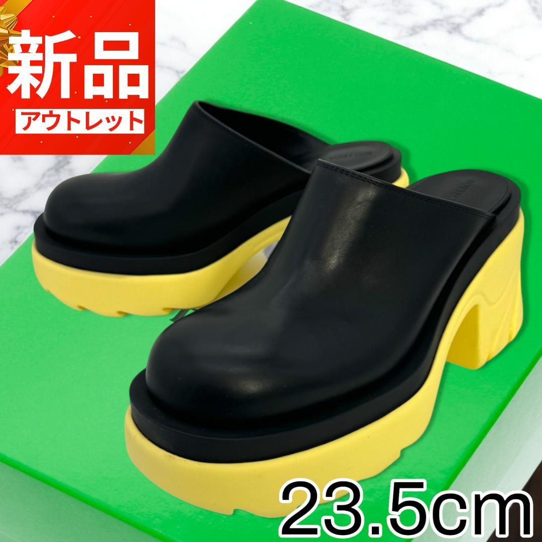 ボッテガ 23.5cm FLASH レザー クロッグサンダル サボ