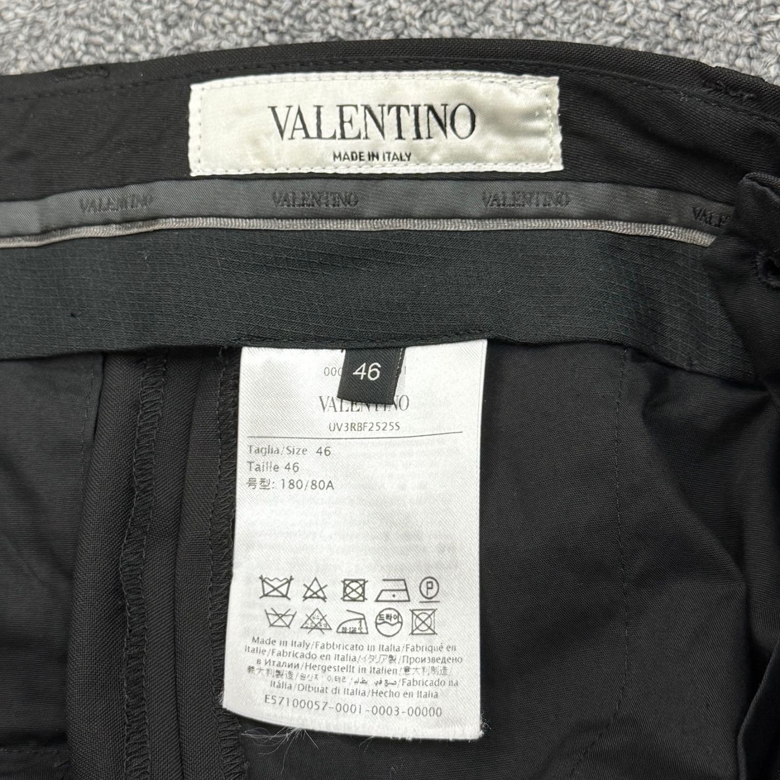 国内正規 VALENTINO ウールモヘア タイト スラックス パンツ