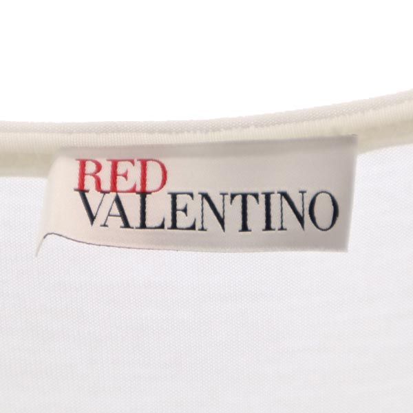 レッドヴァレンティノ 半袖 ワンピース M ホワイト系 RED VALENTINO レディース   【230607】サイズ表記