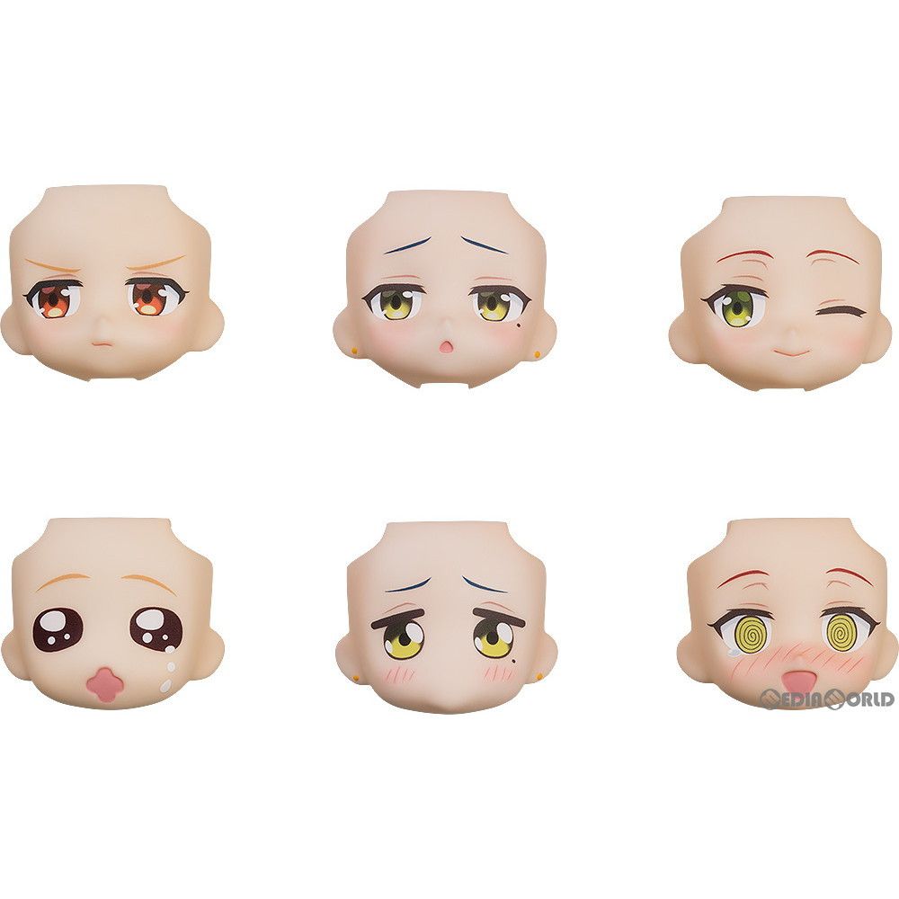(BOX) ねんどろいどもあ とりかえっこフェイス 虹夏/リョウ/郁代(にじか りょう いくよ) セレクション アニメ「ぼっち・ざ・ろっく!」 フィギュア用アクセサリ(6個) グッドスマイルカンパニー