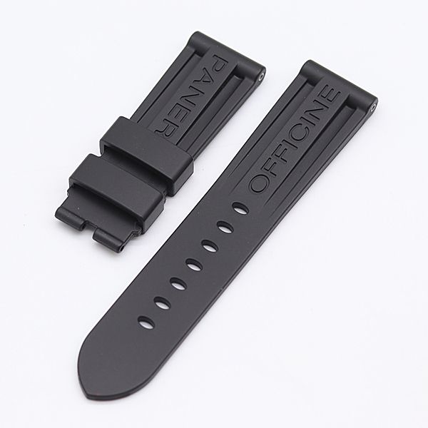 パネライ 純正ベルト ラバー ブラックカラー 24ｍｍ メンズ腕時計 2000000 NSK KMR