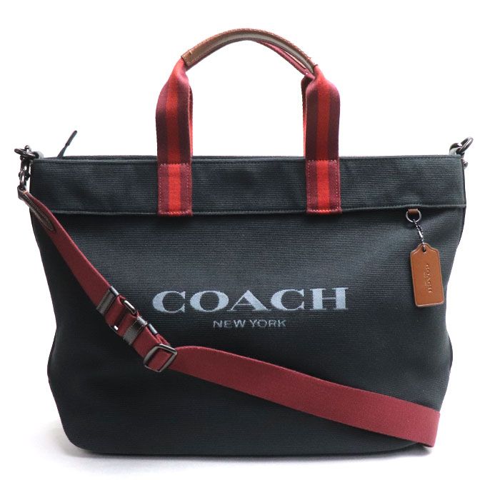 COACH コーチ キャンバス トート 38 トートバッグ ブラック マルチ