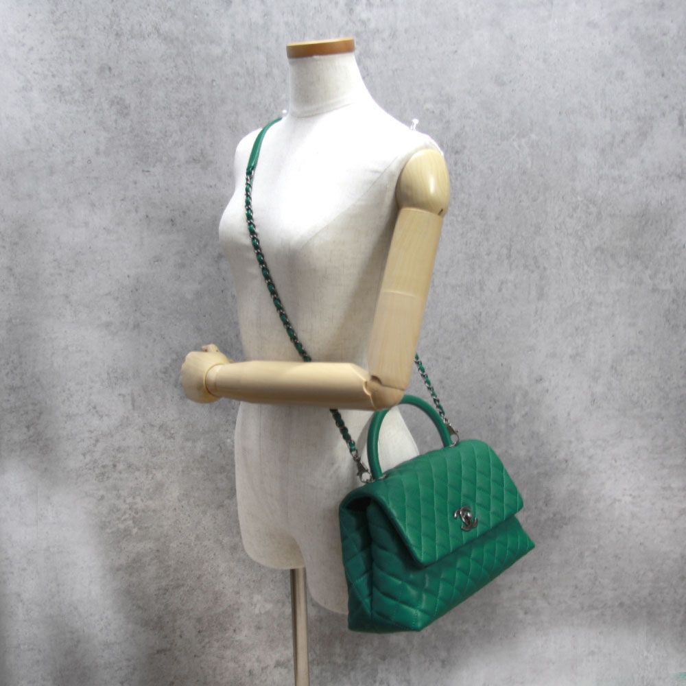 美品 】CHANEL シャネル ハンドバッグ ココハンドル 29 チェーン