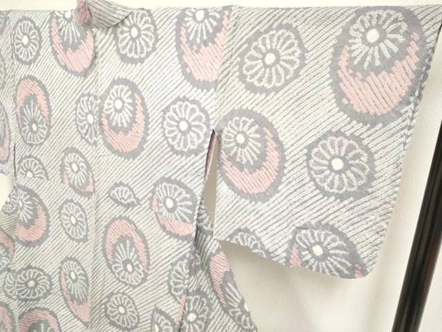 平和屋本店■極上　夏物　浴衣　有松鳴海絞り　舞花文　綿　逸品　未使用　DZAA20270kh5 平和屋本店□極上 夏物 浴衣 有松鳴海絞り 舞花文 綿 逸品 未使用