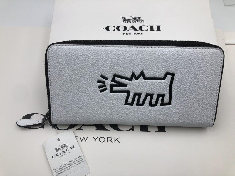 COACH 長財布 コーチ 財布 シグネチャー アコーディオンラウンドジップ 