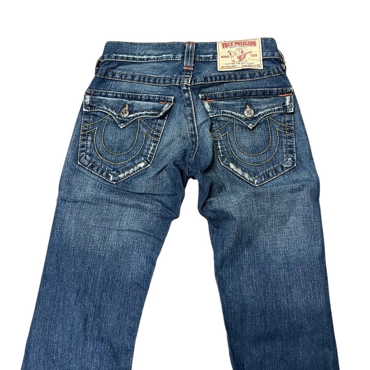 True Religion フレアデニム io着用 28 極太 白ステッチ 【公式通販】