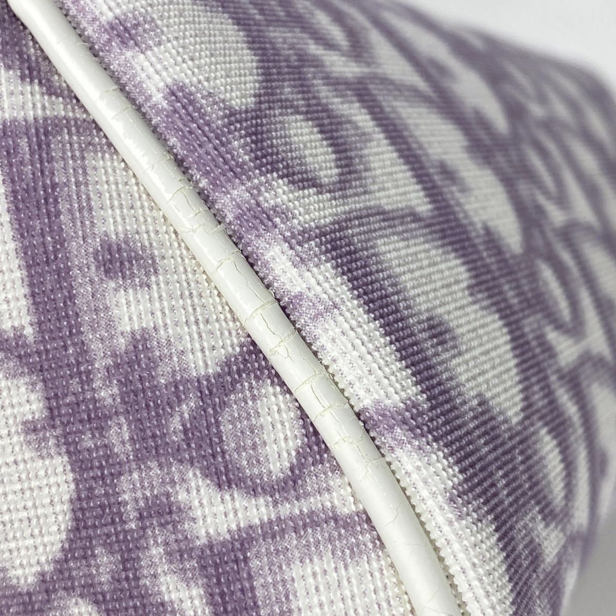 クリスチャンディオール Christian Dior トロッター柄 ポーチ メイク コスメ 小物入れ 化粧ポーチ コーティングキャンバス パープル ホワイト レディース DECORATOM_COM_BR