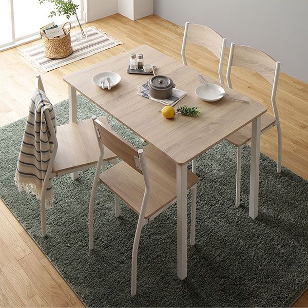 送料無料 ダイニングテーブルセット 4人 110cm テーブル チェア4脚 ダイニングテーブル セット 4人用 4人 110 おしゃれ 椅子 チェア