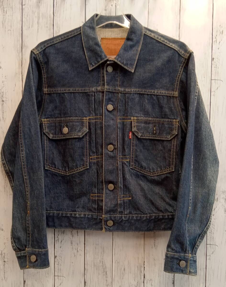 Levi's 71507-メンズS セカンド Gジャン 2nd リーバイス 36 LEVI'S リーバイス 2nd 71507 94年製 日本製 サイズ36 ブルー 青