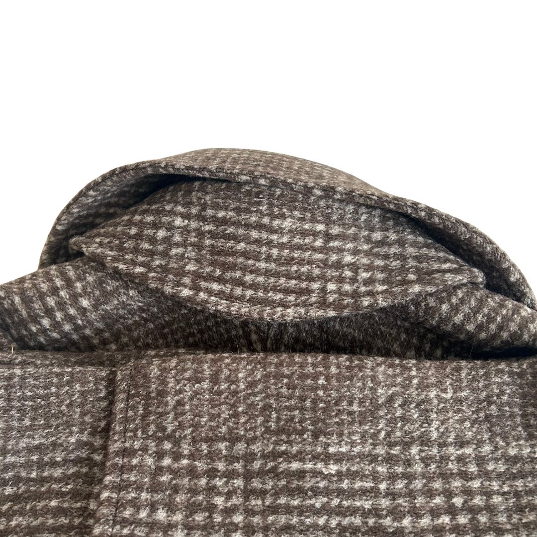 24AW Spick - Span スピックアンドスパン Wスライバーチェックハーフコート SIROKUMA-CORPORATION_COM