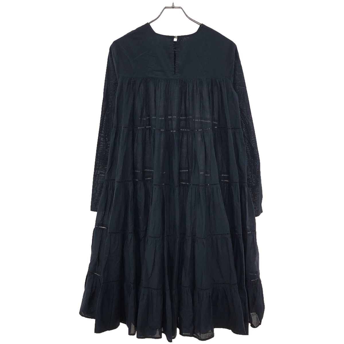 新品未使用★MERLETTE ESSAOUIRA ネイビーXS Merlette マーレット ESSAOUIRA DRESS ティアードドレス