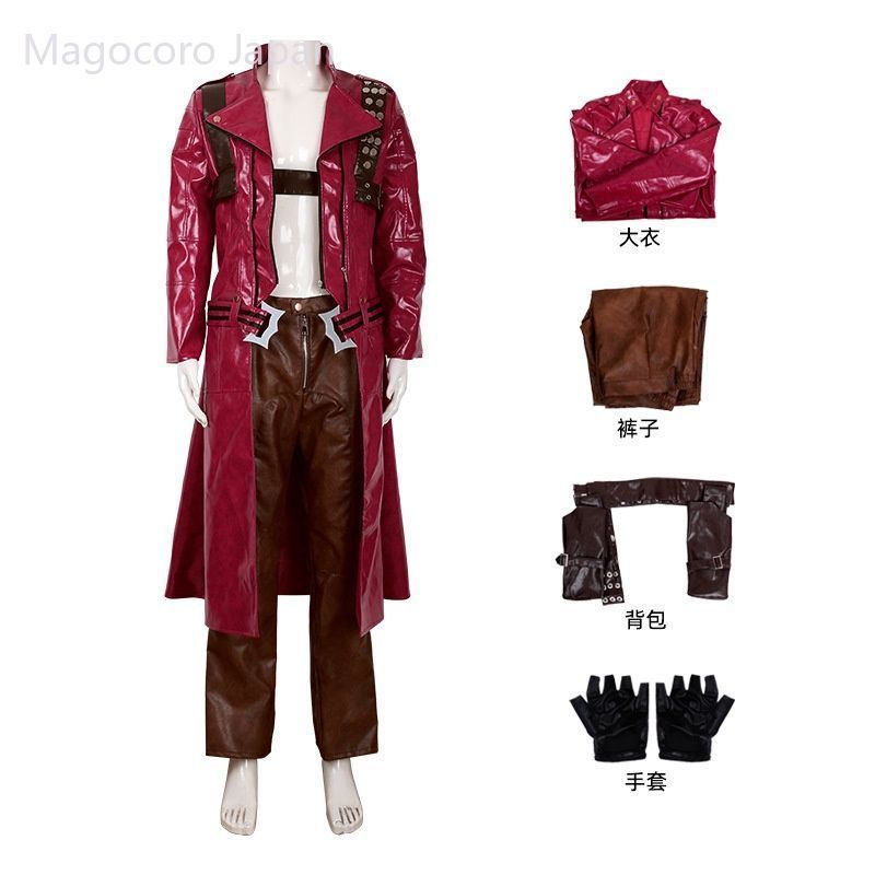 DMCコスプレ衣装レザーコートセットトニー レッドグレイブMayCry3ダンテDevil