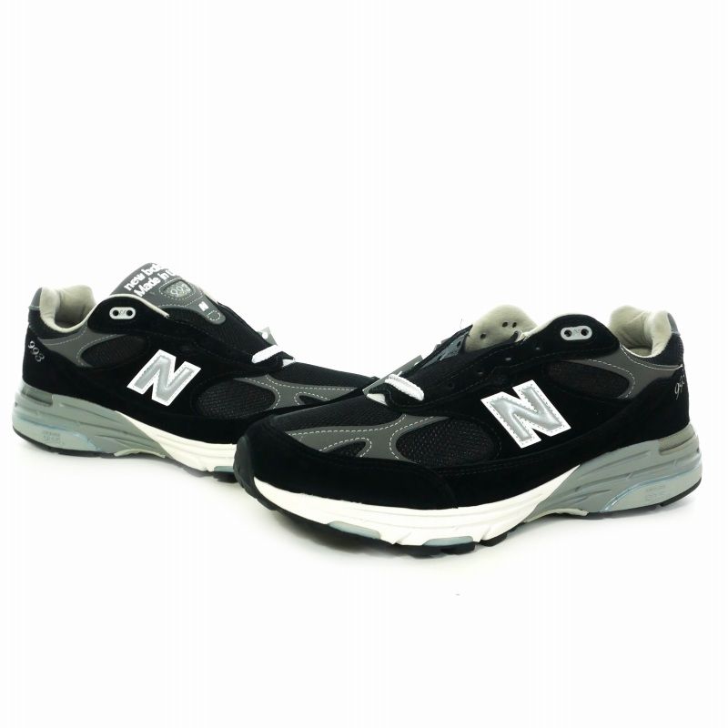 ニューバランス NEW BALANCE 993 スニーカー US9.5 27.5cm ブラック 黒 MR993BK