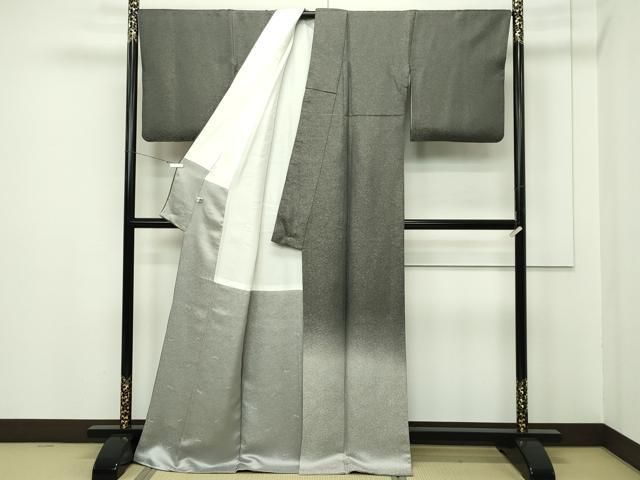 平和屋本店□最高級 久保田一竹 幻の辻が花 色留訪問着 暈し染め 金