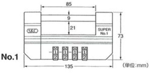新着商品】スーパーロック 倉庫錠 SKC 1号 - メルカリ