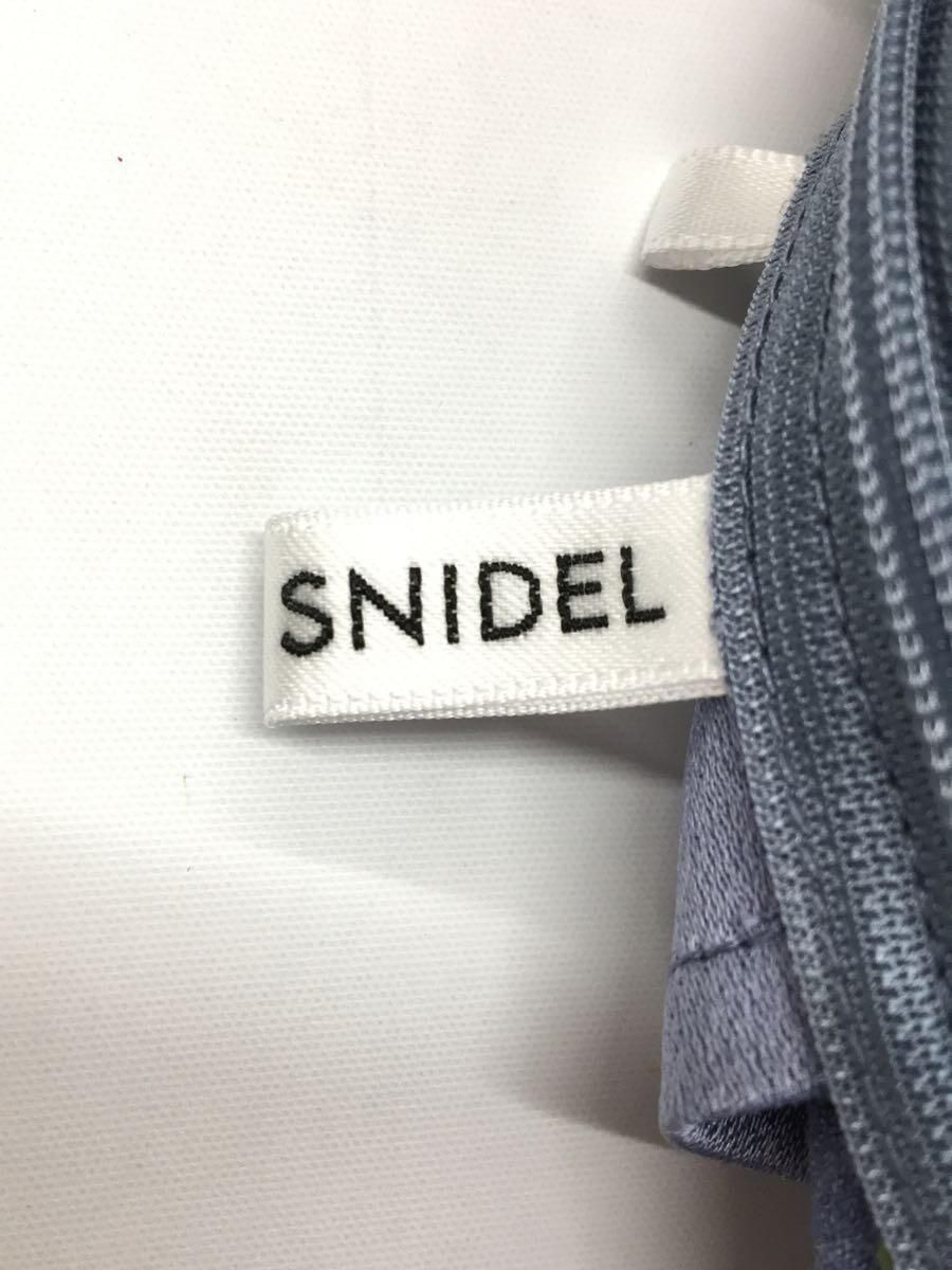 SNIDEL キャミワンピース 0 ナイロン ブルー 総柄 SWFO232182