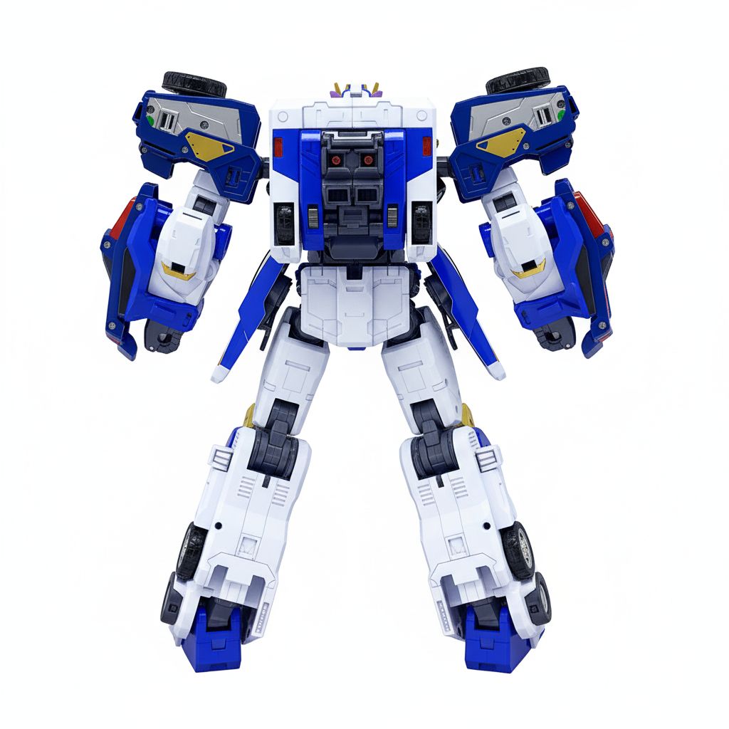 メタルカードッボS ブルーコップトリニティ 3体合体 ロボット トイ