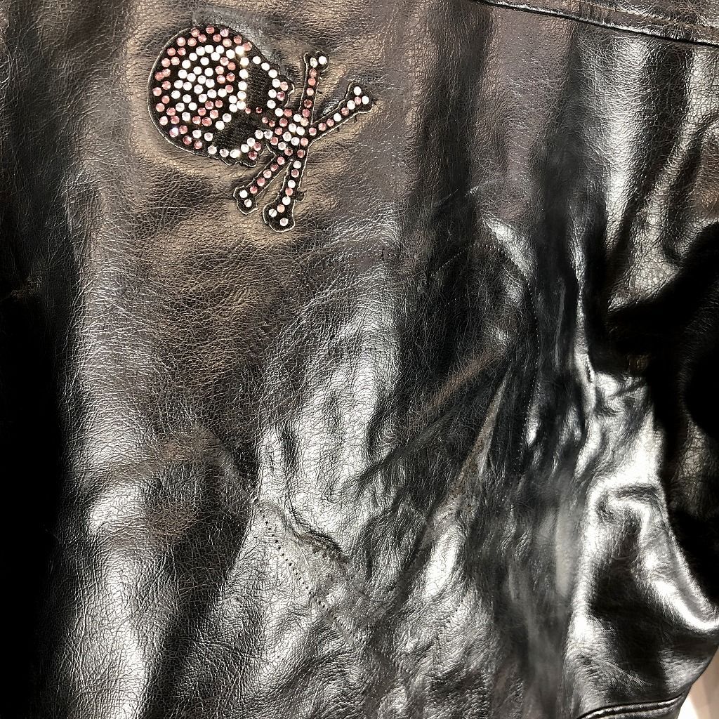 日本製 CYCLE KING ライダースジャケット レザージャケット 防寒  