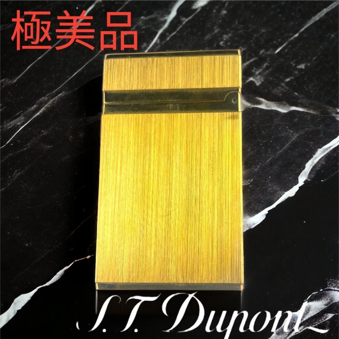 極美品】S.T.Dupont デュポン ガスライター 16851ゴールド-