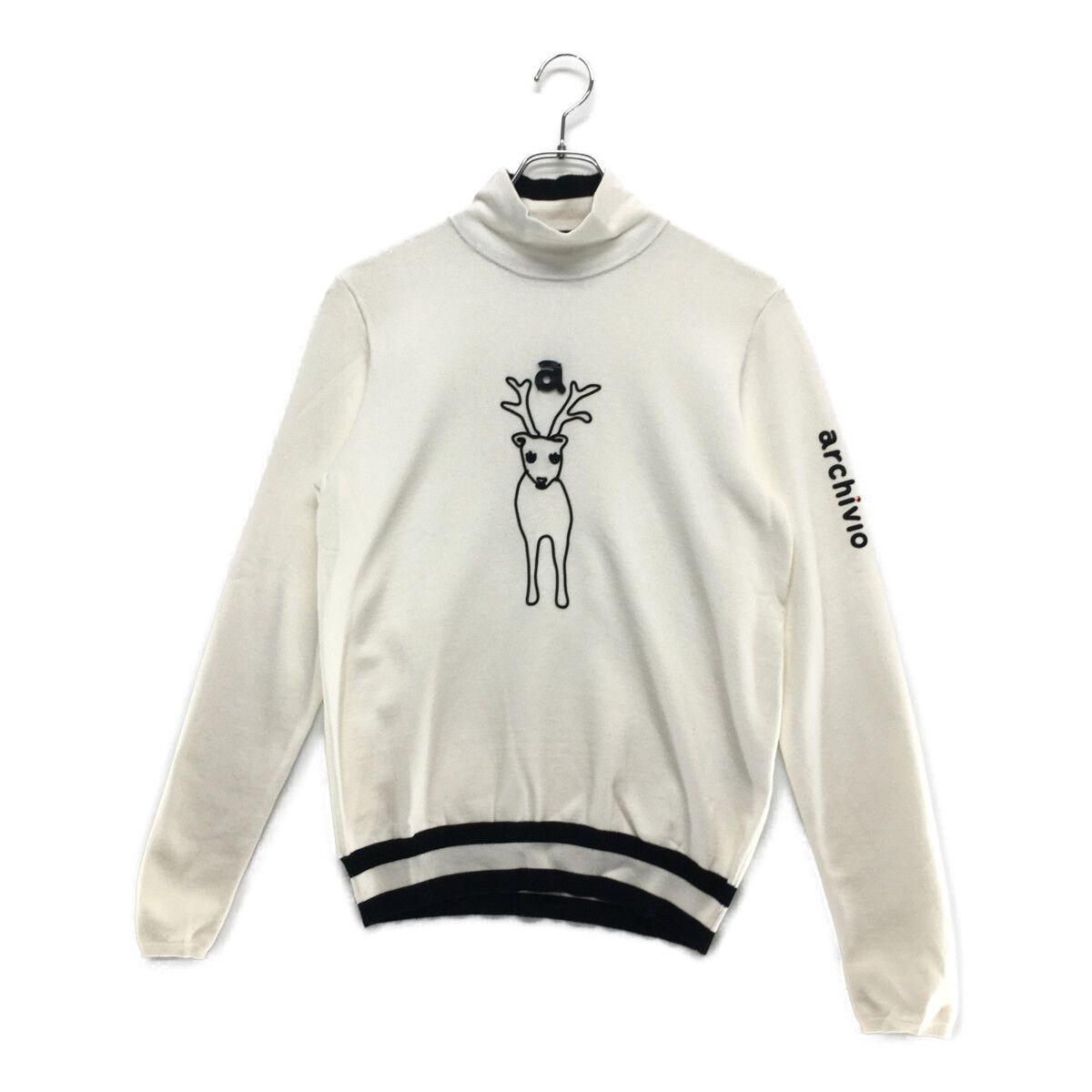 未使用品 レディース アルチビオ archivio ニット 38(M) 白 ホワイト 