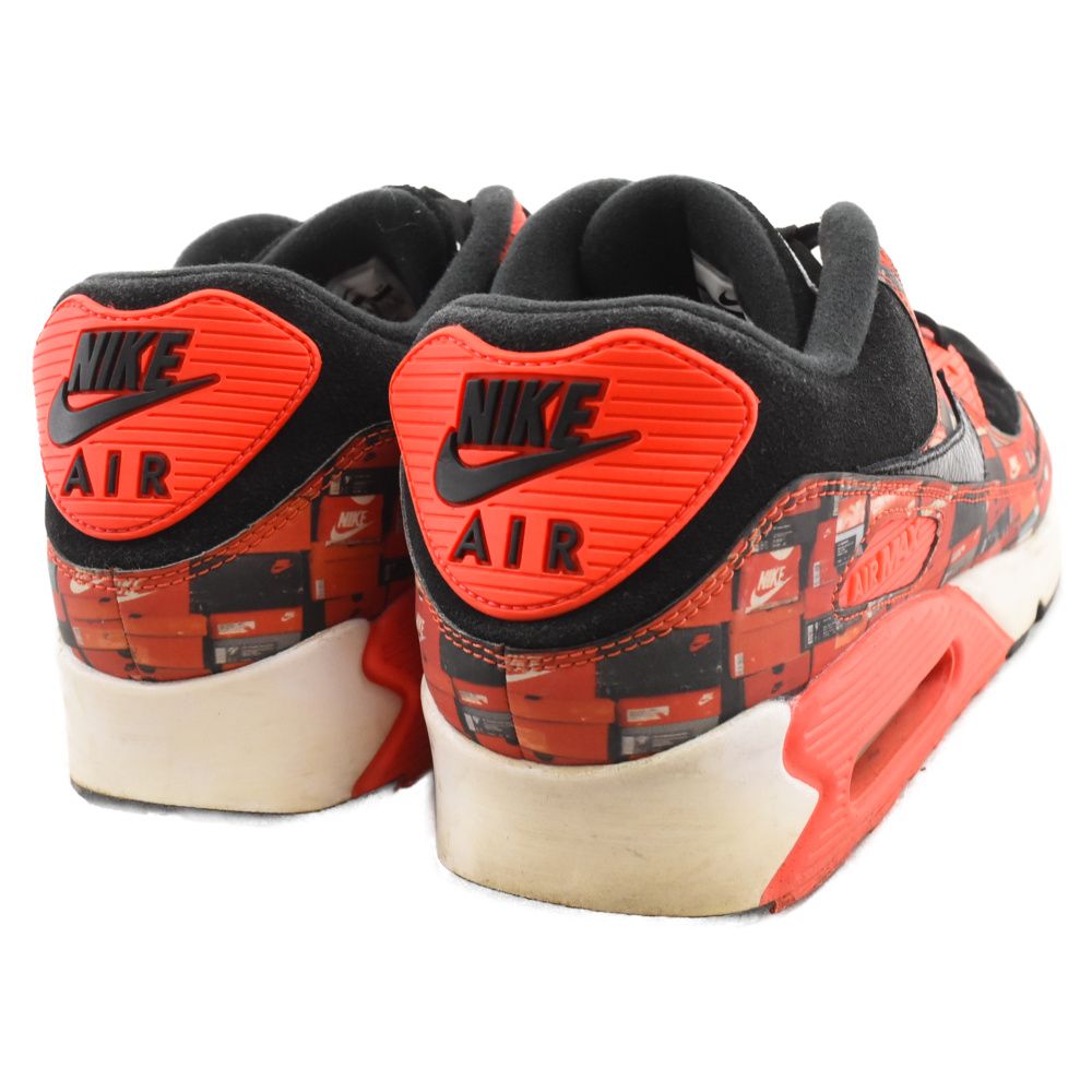 NIKE (ナイキ) × ATMOS AIR MAX 90 RED WE LOVE NIKE アトモス エアマックス ウィーラブナイキ ローカットスニーカー レッド US10.5/28.5cm AQ0926-001