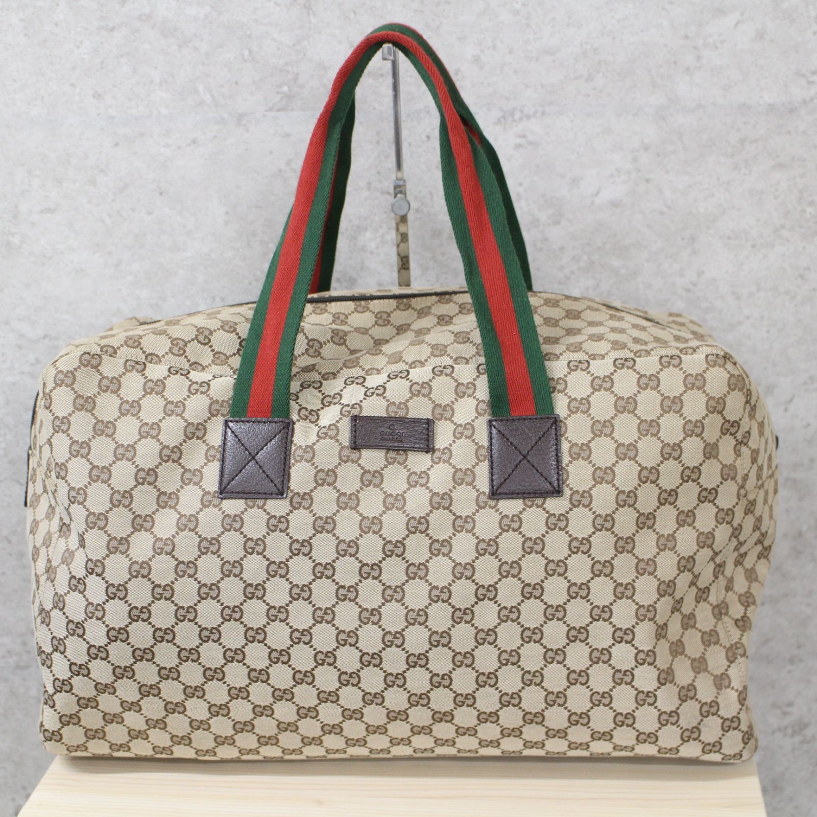 正規極美品！グッチ　ボストン　GG柄　シェリーライン　旅行バッグ GUCCI グッチ シェリーライン ボストンバッグ 旅行鞄 GG