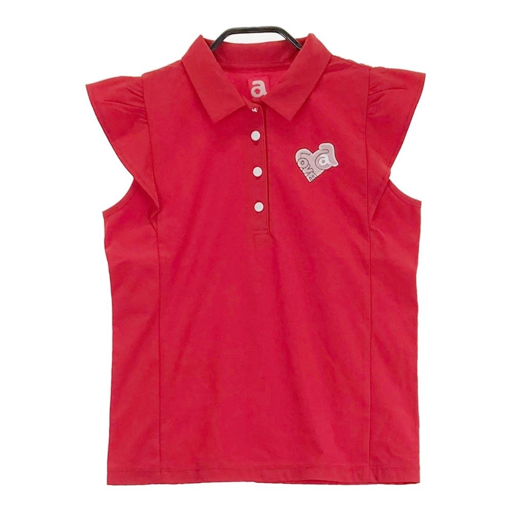 サイズ：36 ARCHIVIO アルチビオ ノースリーブポロシャツ 袖フリル