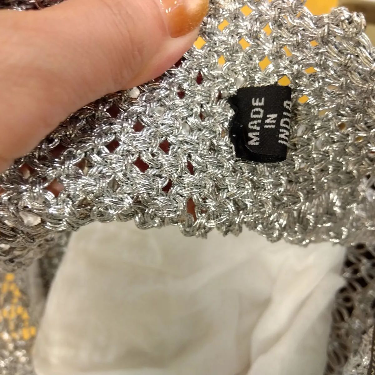 TheBagmati/ザバグマティマクラメ編みかごバッグ シルバー 2025年最新