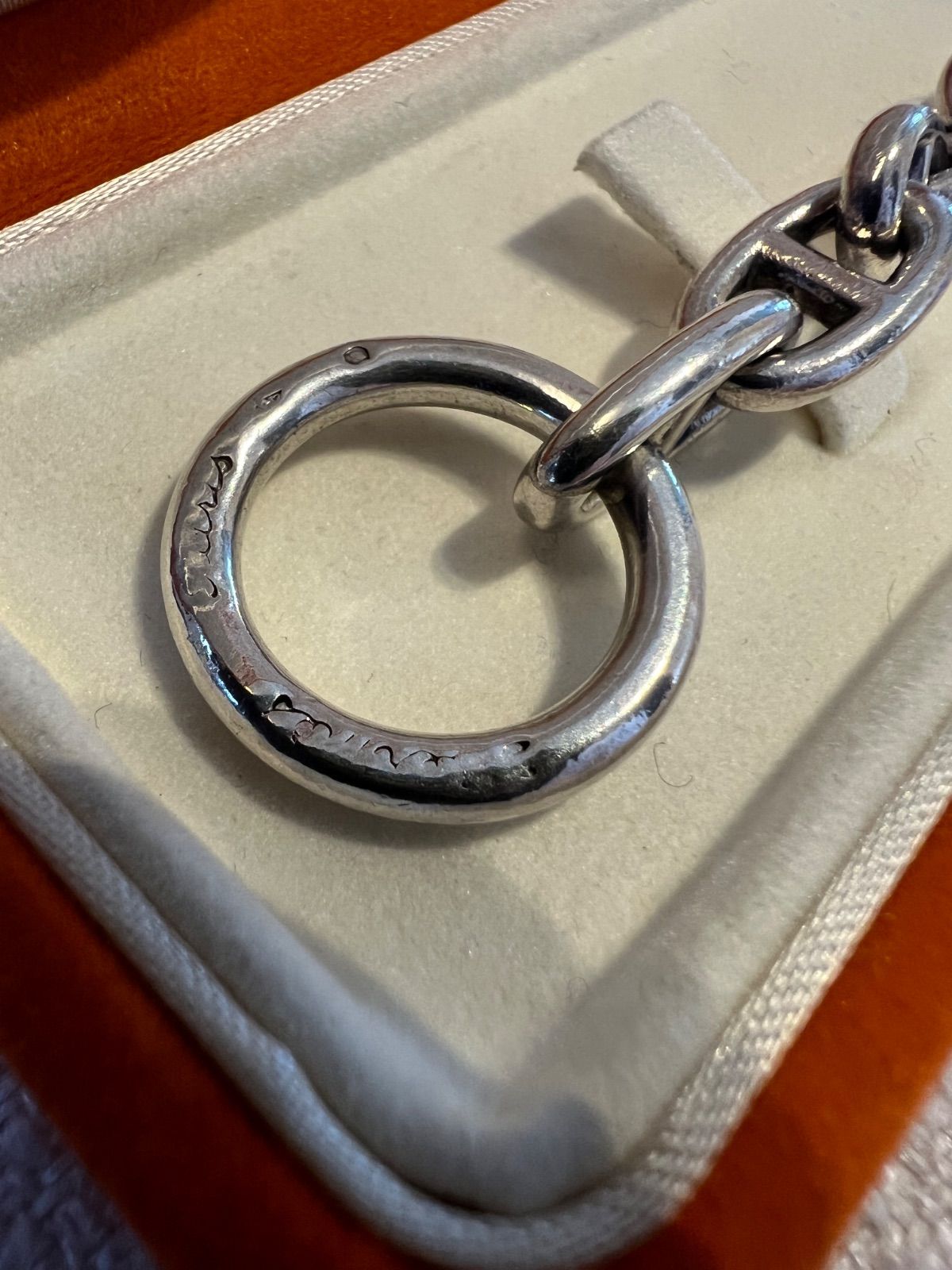 【極希少】70s HERMES エルメス シェーヌダンクル 筆記体 MM16コマ 極希少】70s HERMES エルメス シェーヌダンクル 筆記体 MM16コマ 正規