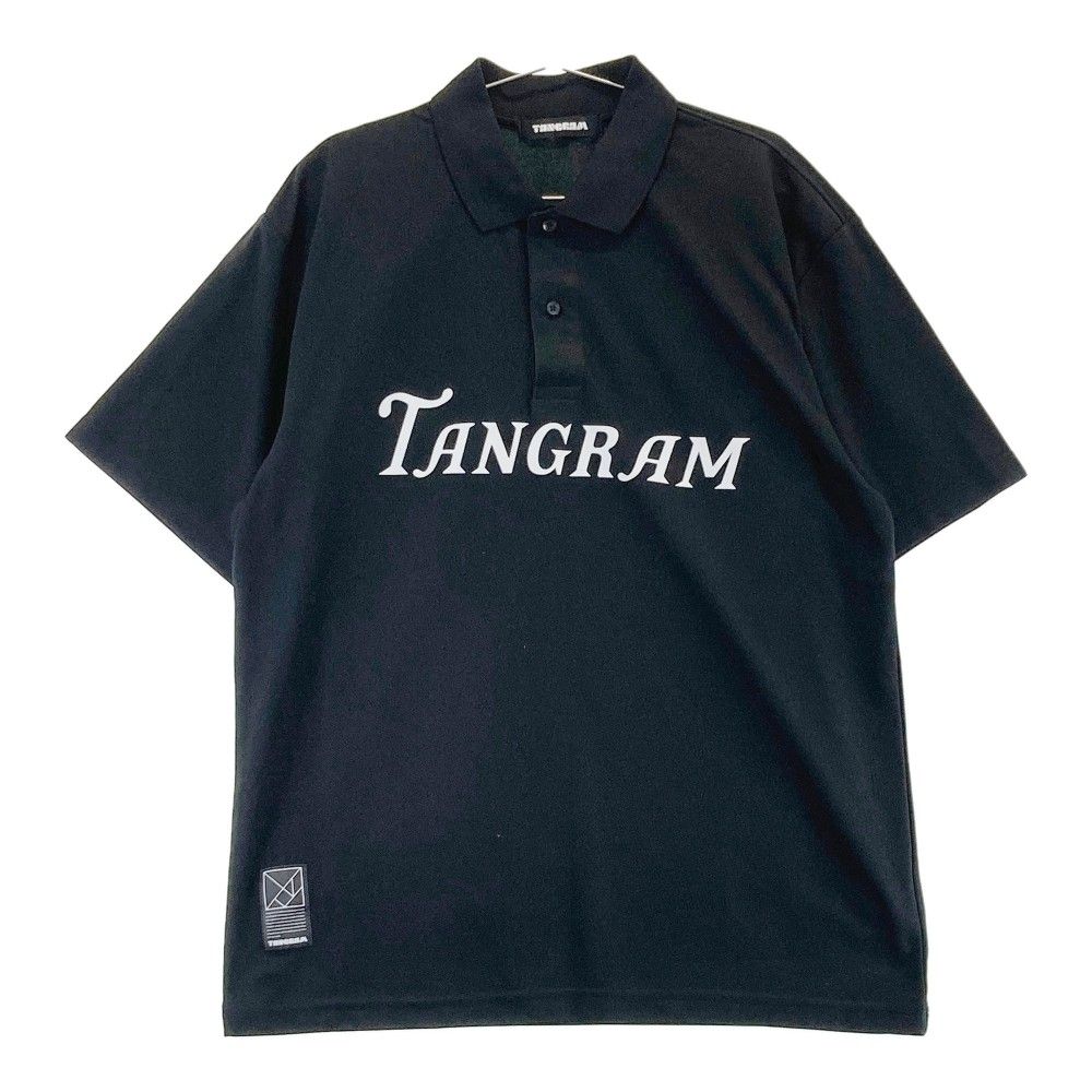 サイズ：XL TANGRAM　タングラム  半袖 ポロシャツ  ブラック系 [240101251430]# ゴルフウェア メンズ ストスト