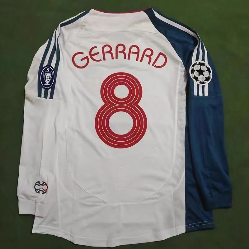 2006-08 リバプール ホーム 長袖 ユニフォーム 8番 ジェラード 2006-08 リバプール ホーム 長袖 ユニフォーム 8番 ジェラード