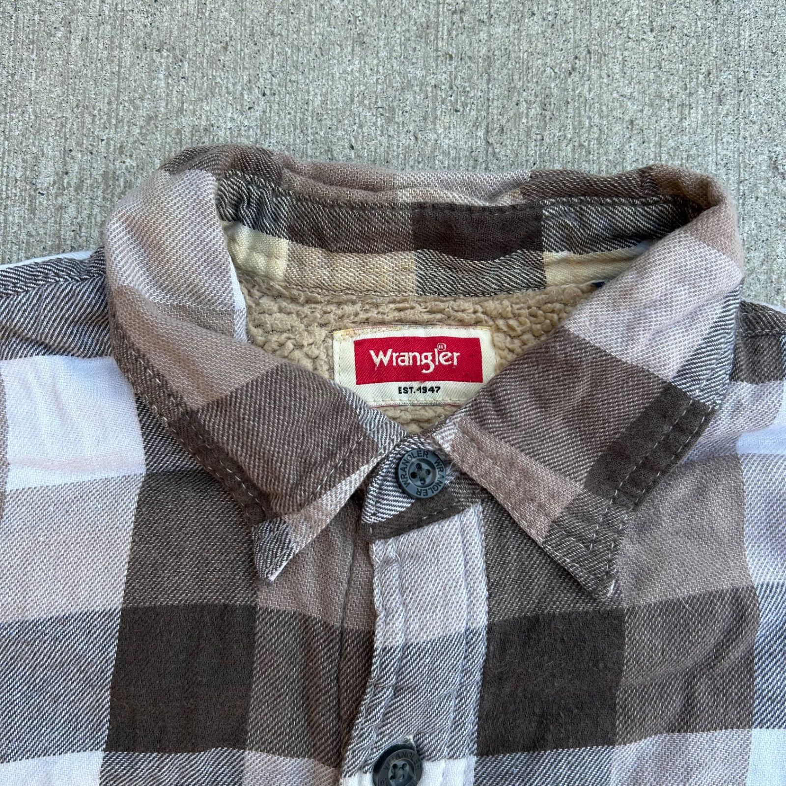 Wrangler ( ラングラー) チェック柄ジャケット 裏起毛 内ボア 