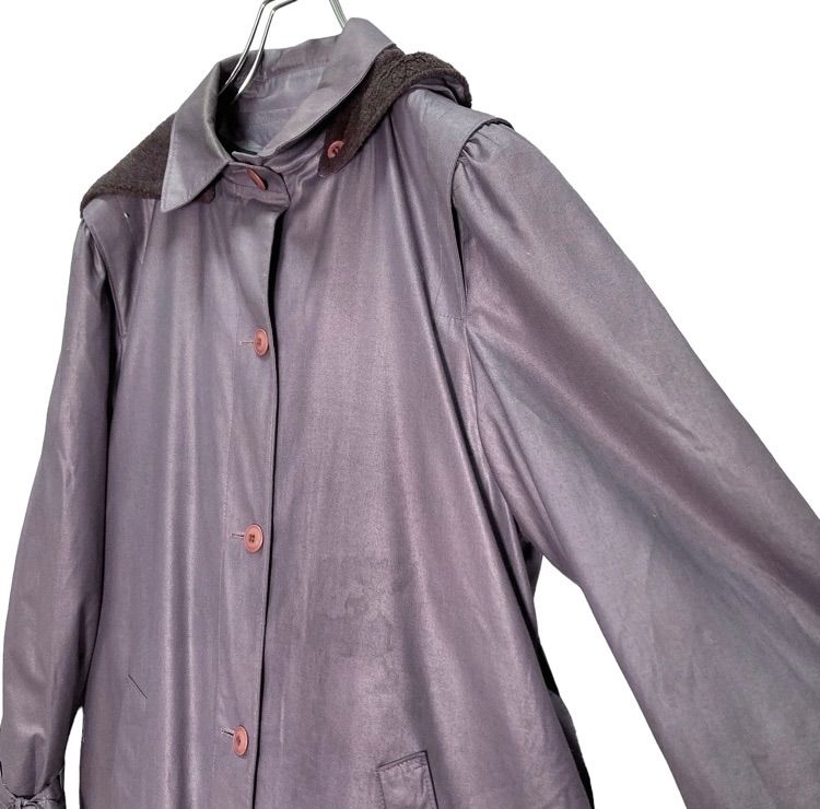 \"LONDON FOG\"ロンドンフォグ Balmacaan coat 70's/LONDON FOG/ステンカラーコート【38REG】茶味オリーブ系