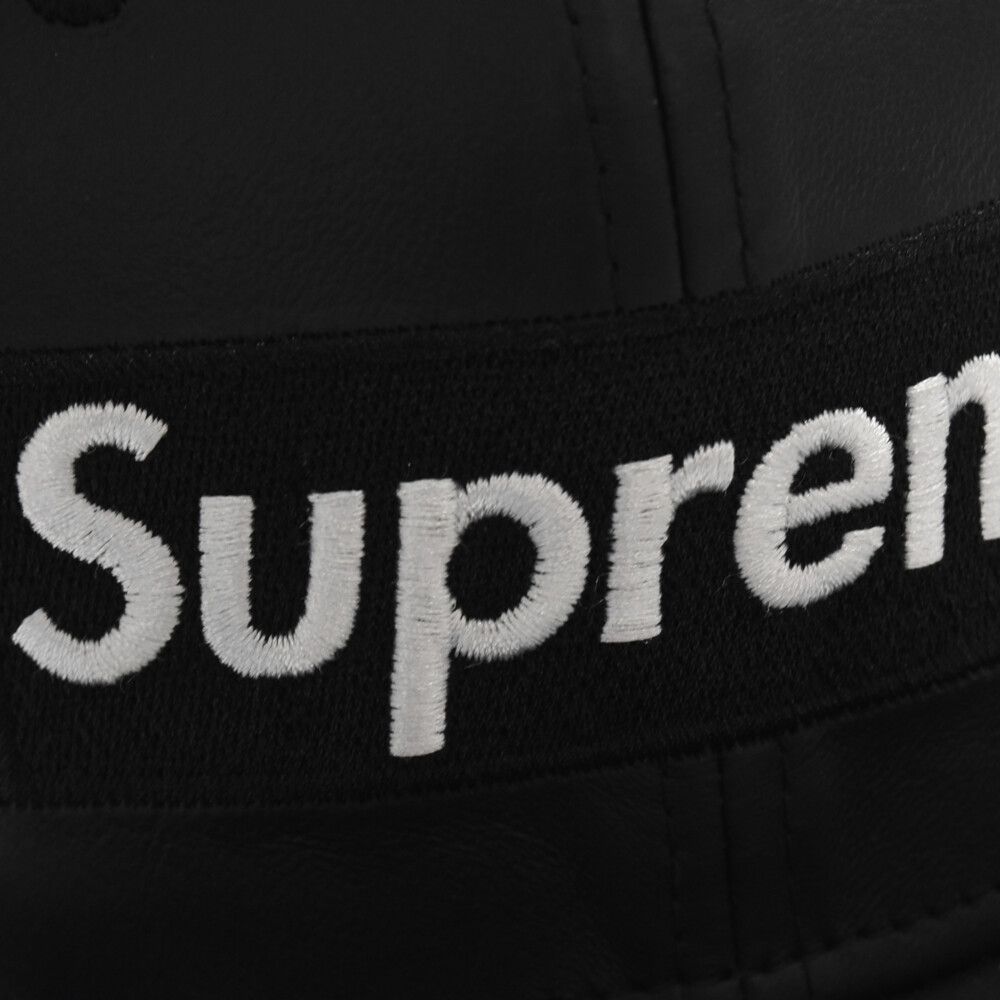 SUPREME (シュプリーム) 22AW ×New Era Leather Earflap Box Logo Cap