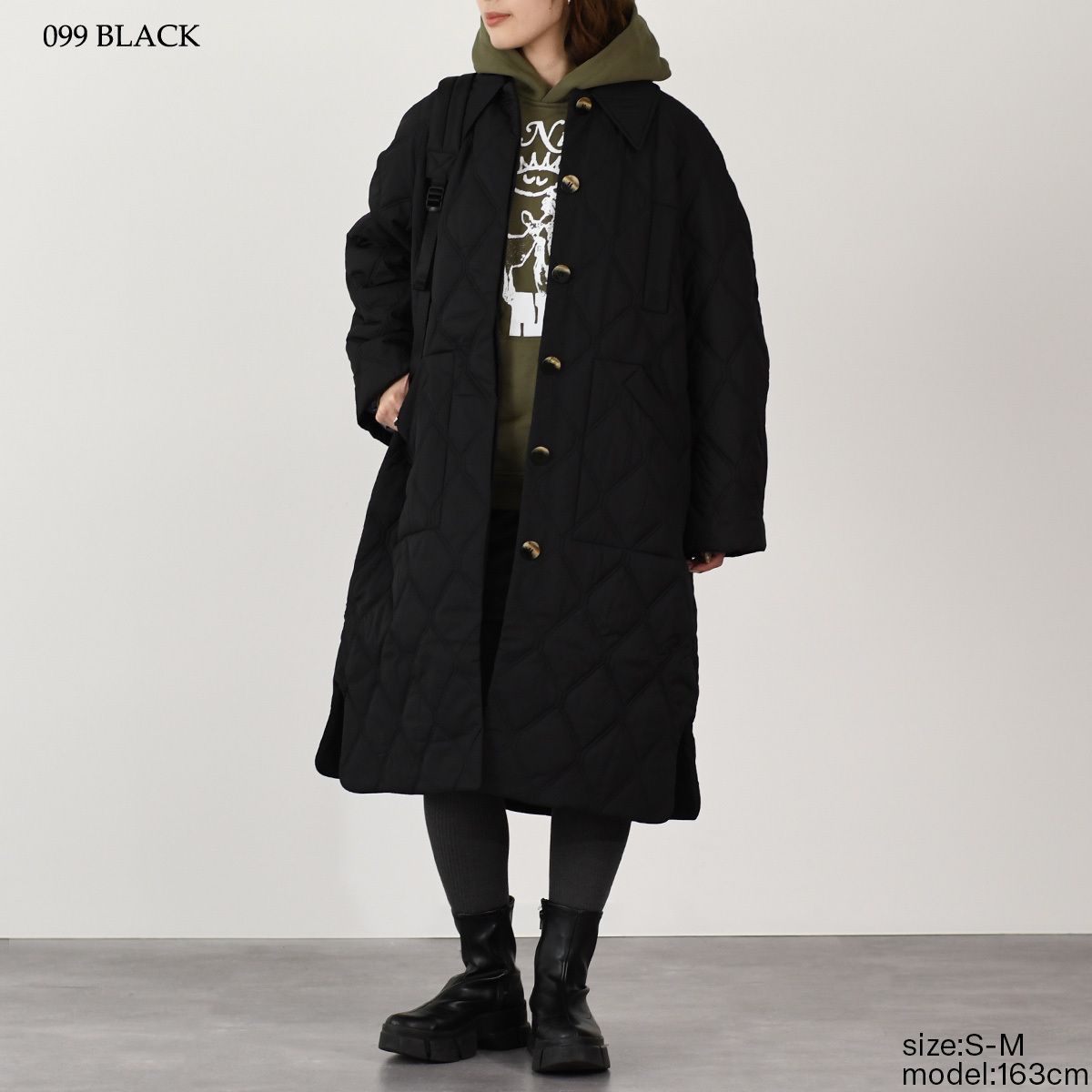 GANNI ガニー アウター ジャケット QUILT RAGLAN MIDI COAT F9206